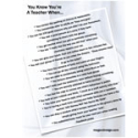 You Know You’re A Teacher When…